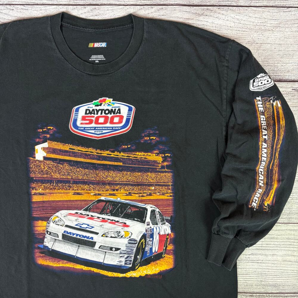 2009 Daytona 500 Nascar Racing Long Sleeve Shirt